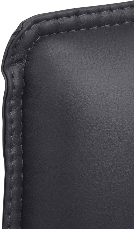 CLP Bürostuhl Seattle I Komfortabler Besucherstuhl Mit Kunstlederbezug I Modernes Design, Freischwinger Mit Bodenschoner I Gestell In Chromoptik, Farbe:schwarz