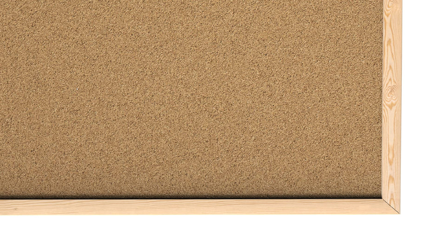 ALLboards Pinnwand mit Holz Rahmen 60x40cm Korktafel Korkwand Pinnwand Kork