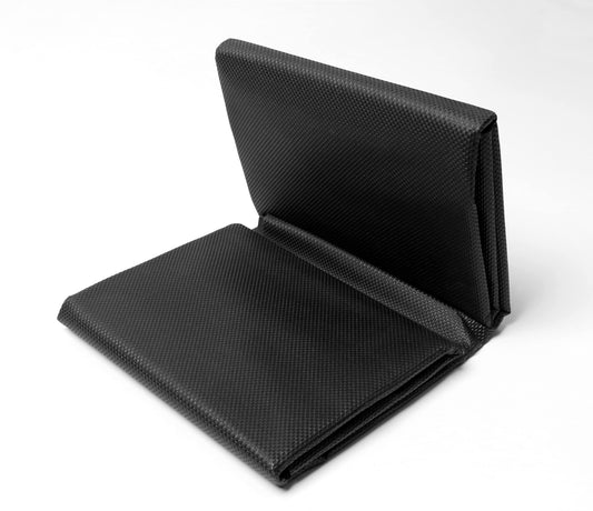 HAYATEC Universal Antirutschmatte Auto Kofferraum 120×100 cm – Zuschneidbar, Wasserdicht und Rutschfest, Schutzmatte für Kofferraum, Schubladen und Werkstatt – Schwarz