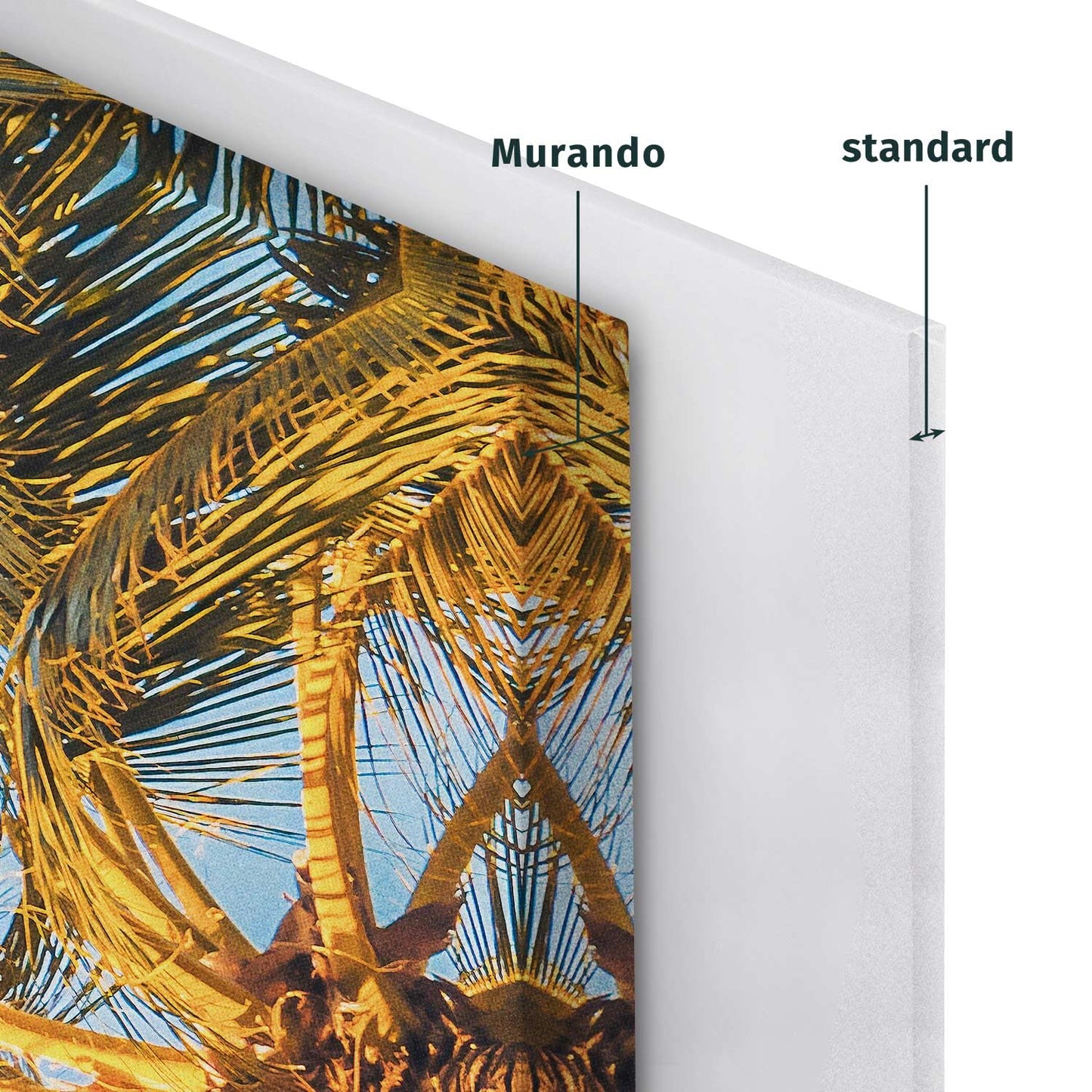 murando - Wandbilder Summer Vibes 60x40 cm 1 tlg Wand Deko Leinwand Bilder Groß Wanddeko Wohnzimmer Schlafzimmer Kunstdrucke Feiertage Sommerlandschaft Sommer Blauer Himmel Natur b-B-10458-b-a