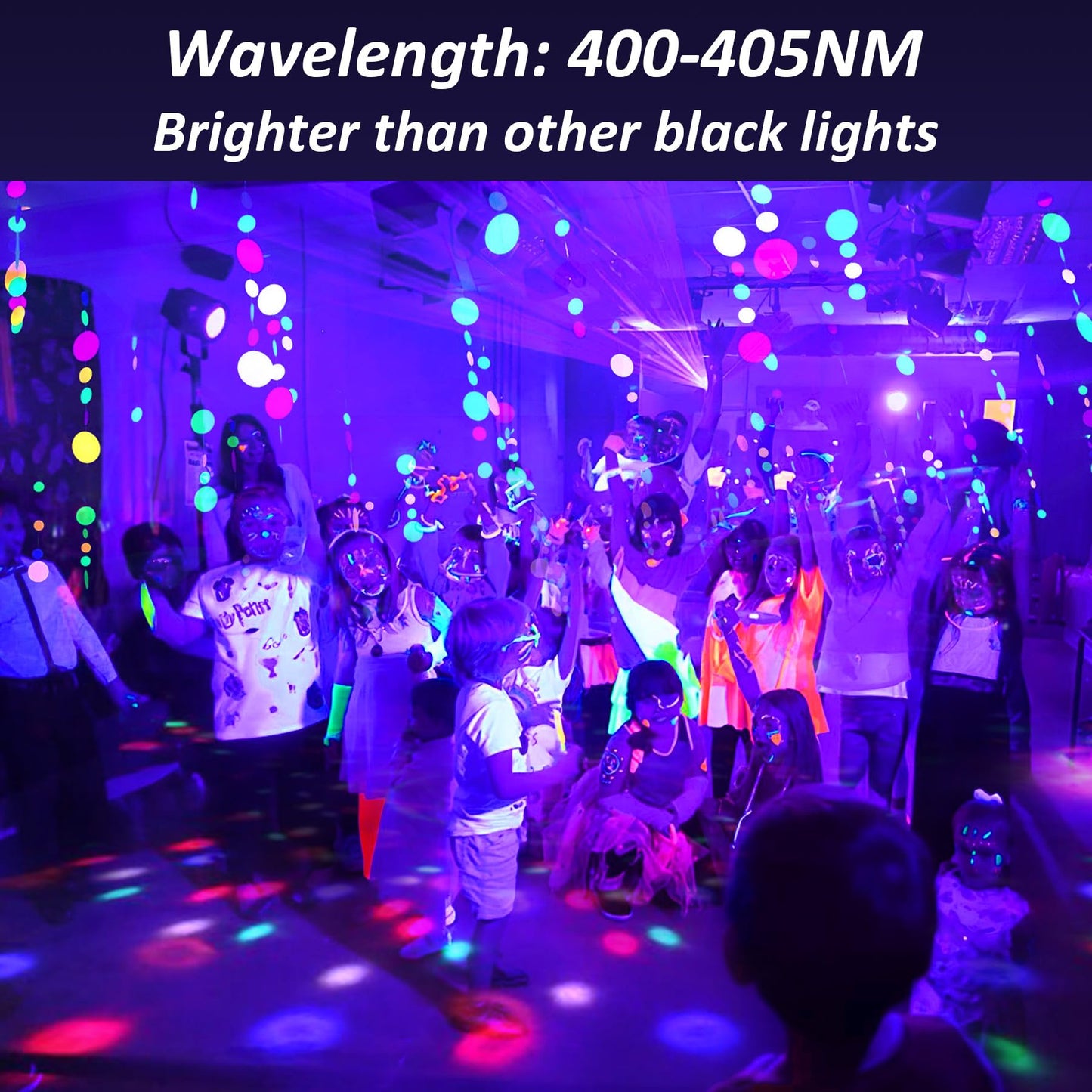 60W LED Schwarzlicht Strahler, NATPOW UV Schwarzlicht Fluter mit Stecker IP66 Wasserdicht Schwarzlichtlampe Fluoreszenz Blacklight Partylicht für Halloween Aquarium Bar Neonfarben Disco(1 pack)