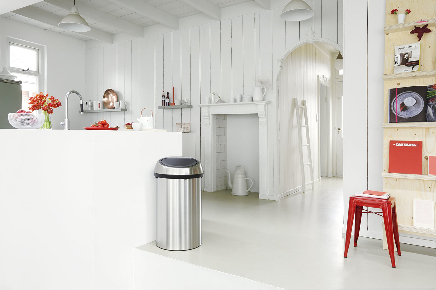 Brabantia Mülleimer Abfalleimer, Edelstahl, Matt Steel, 60L