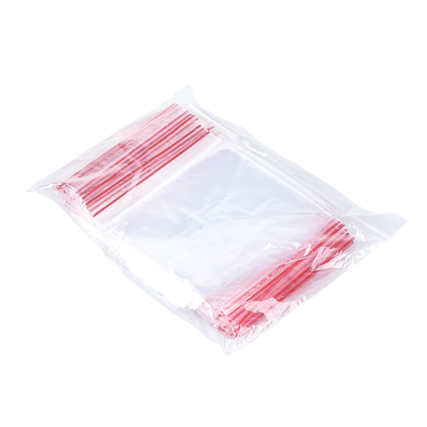 OFFICER PRODUCTS Zip Beutel Druckverschluss 4 x 6 cm / 100 Stück (1er Pack)/ Transparent Glasklar/Druckverschlussbeutel Zip Set/Zipper-Beutel/Polybeutel/aus Fester LDPE-Folie Lebensmittelecht