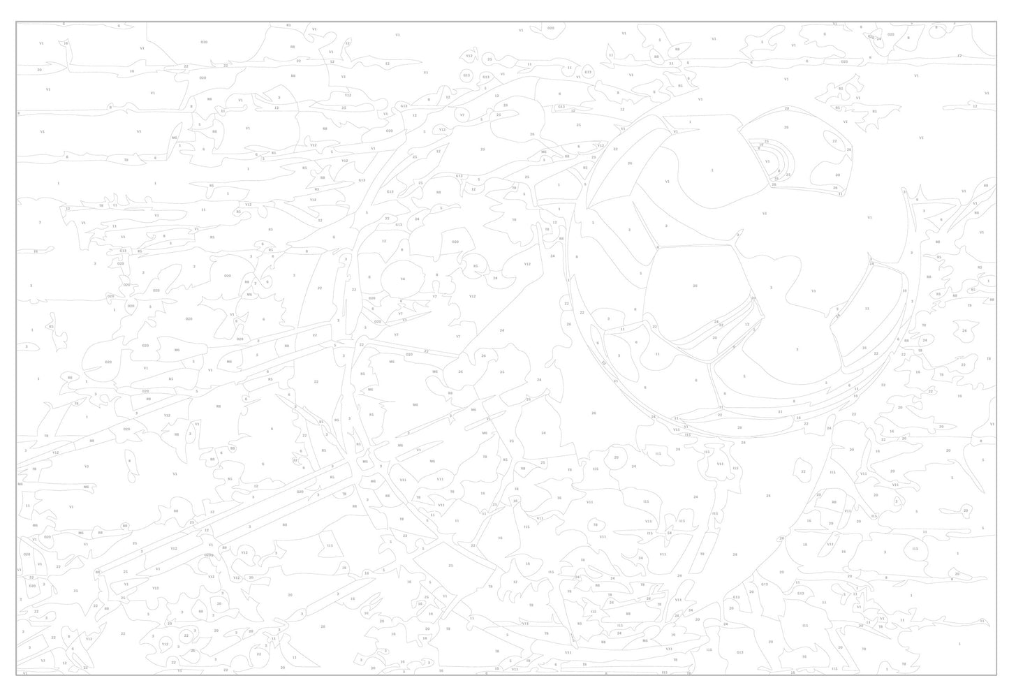 murando - Malen nach Zahlen Fussball 60x40 cm Malset mit Holzrahmen auf Leinwand für Erwachsene Kinder Gemälde Handgemalt Kit DIY Geschenk Dekoration n-A-0558-d-a
