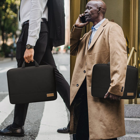 Bagasin Laptop Hülle Tasche, 15 15,6 16 Zoll TSA Laptoptasche Schutzhülle Sleeve Wasserdicht mit 4-lagigem Schutz, Computer Tragetasche für MacBook, HP, Dell, Lenovo, Asus Notebook