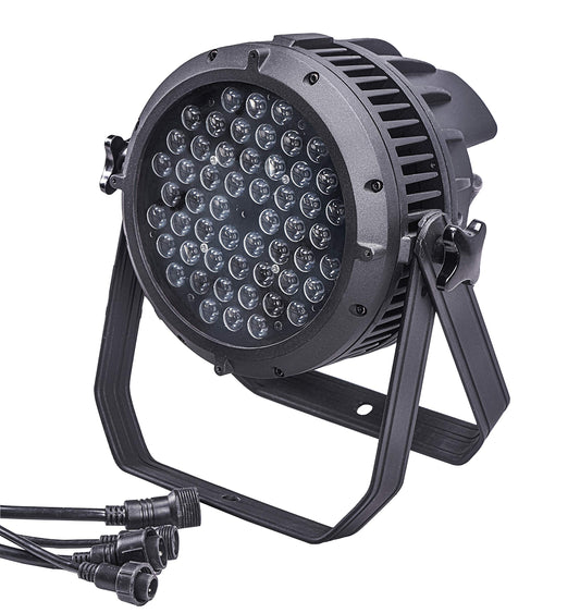 Led Par Scheinwerfer IP67 Wasserdichte Bühnenlichter, 54 LED RGBW DMX512 LED Strahler Bühnenlicht Party Licht Scheinwerfer Beleuchtung für Party Beleuchtungen