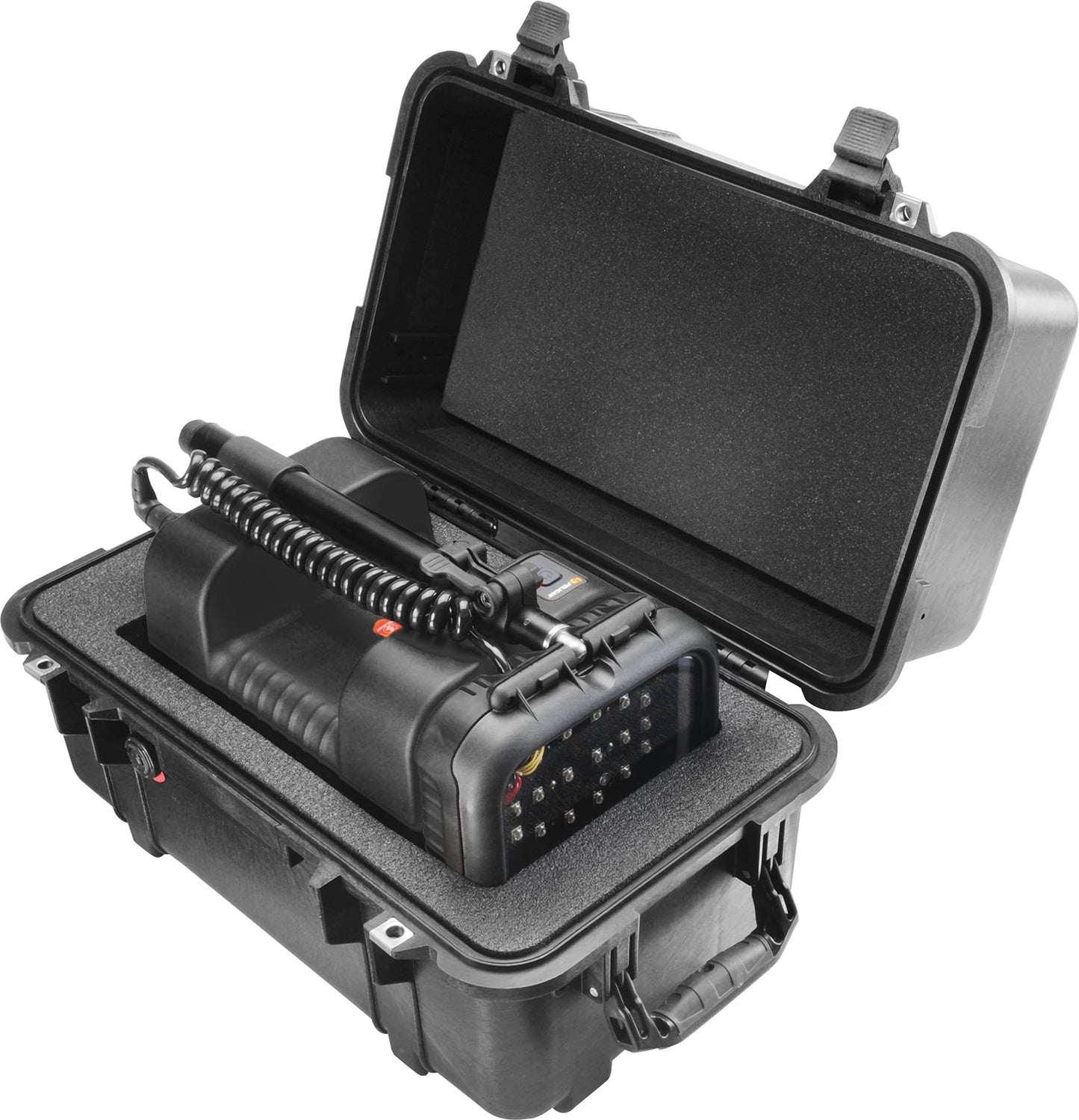 PELI 1460 Stabiler Transportkoffer, IP67 Wasser- und Staubdicht, 33L Volumen, Mit Schaumstoffeinlage (Anpassbar), Schwarz