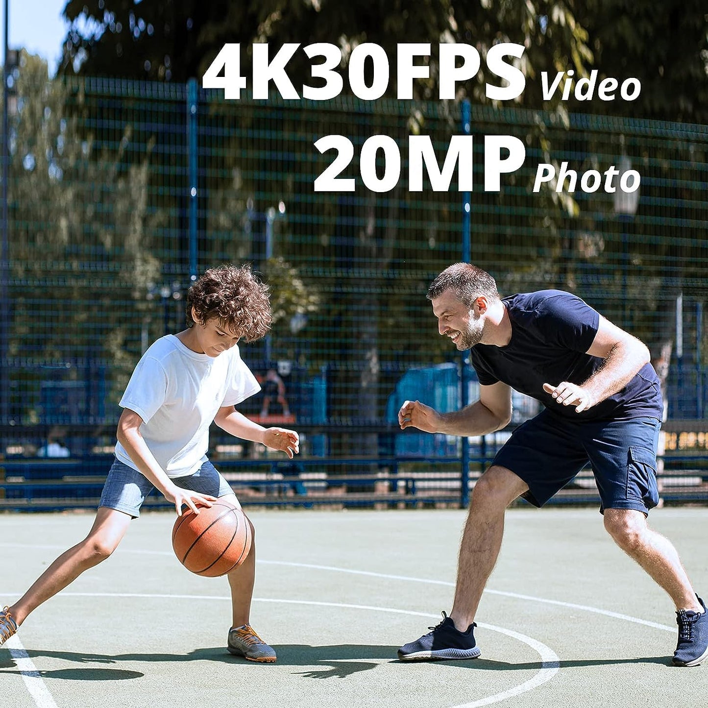 AKASO Brave 4 Pro Action Cam 4K30FPS 20MP mit 64GB U3 Speicherkarte 40M Unterwasserkamera Ultra HD Touchscreen 170 ° Weitwinkel, EIS Stabilisierung, 5X Zoom, 2.4G Fernbedienung und 2 Akkus 1350mAh
