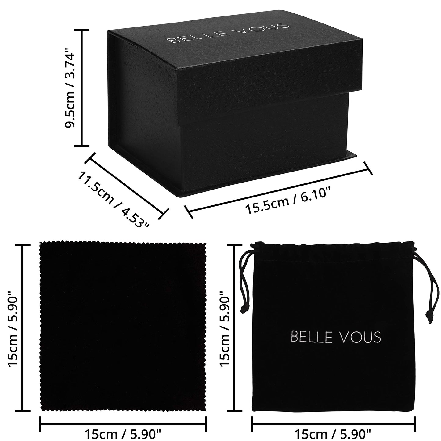 BELLE VOUS K9 Glaskugel 80mm - 8cm Fotokugel mit Kristall Ständer, Samt Tasche, Mikrofasertuch, Geschenkbox – Klare Kristallkugel Lensball für Fotografie – Glas Kugel Wahrsager & Meditation
