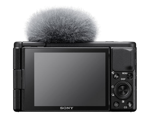 Sony Vlog-Kamera ZV-1 (Digitalkamera, 24-70mm, seitlich klappbares Selfie-Display für Vlogging & YouTube, 4K Video)
