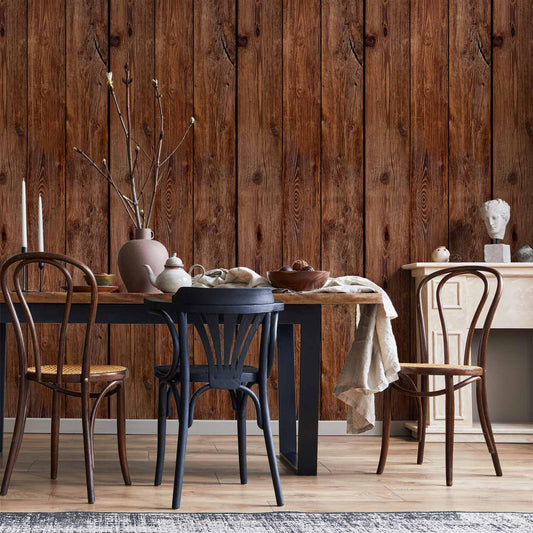 murando - Tapete selbstklebend 10m Wandtattoo dekorative Möbelfolie Dekorfolie Fotofolie Panel Wandaufkleber Wandposter Wandsticker - Holz 1602-13