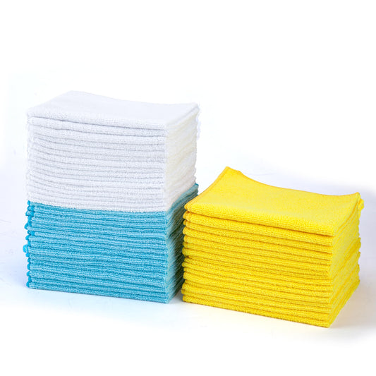 Amazon Basics Mikrofaser Reinigungstuch, 30.5 x 40.6 cm, 48 Stück, Mehrfarbig