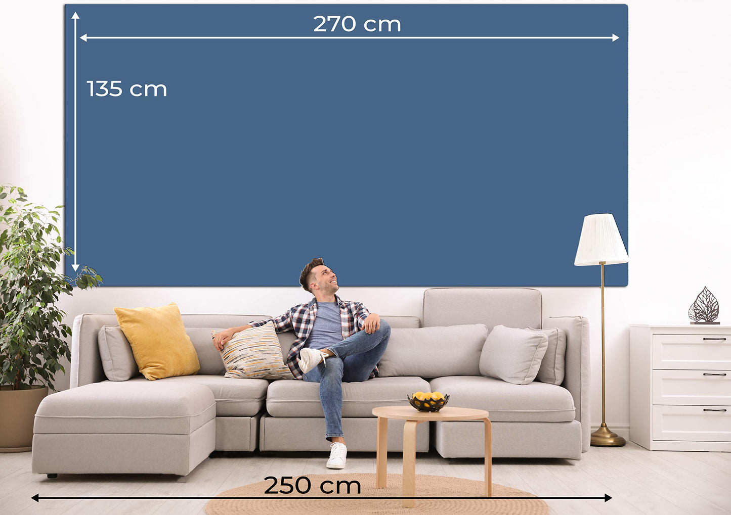 murando Wandbild Mega XXXL Fensterblick Einteiliger XXL-Format Kunstdruck zur Selbstmontage Leinwandbilder moderne Bilder DIY Wanddekoration Wohnung Deko Wald Nebel c-C-0378-ak-e