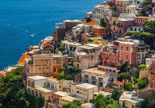 murando Wandbild Mega XXXL FensterblickEinteiliger XXL-Format Kunstdruck zur Selbstmontage Leinwandbilder moderne Bilder DIY Wanddekoration Wohnung Deko Positano Italy