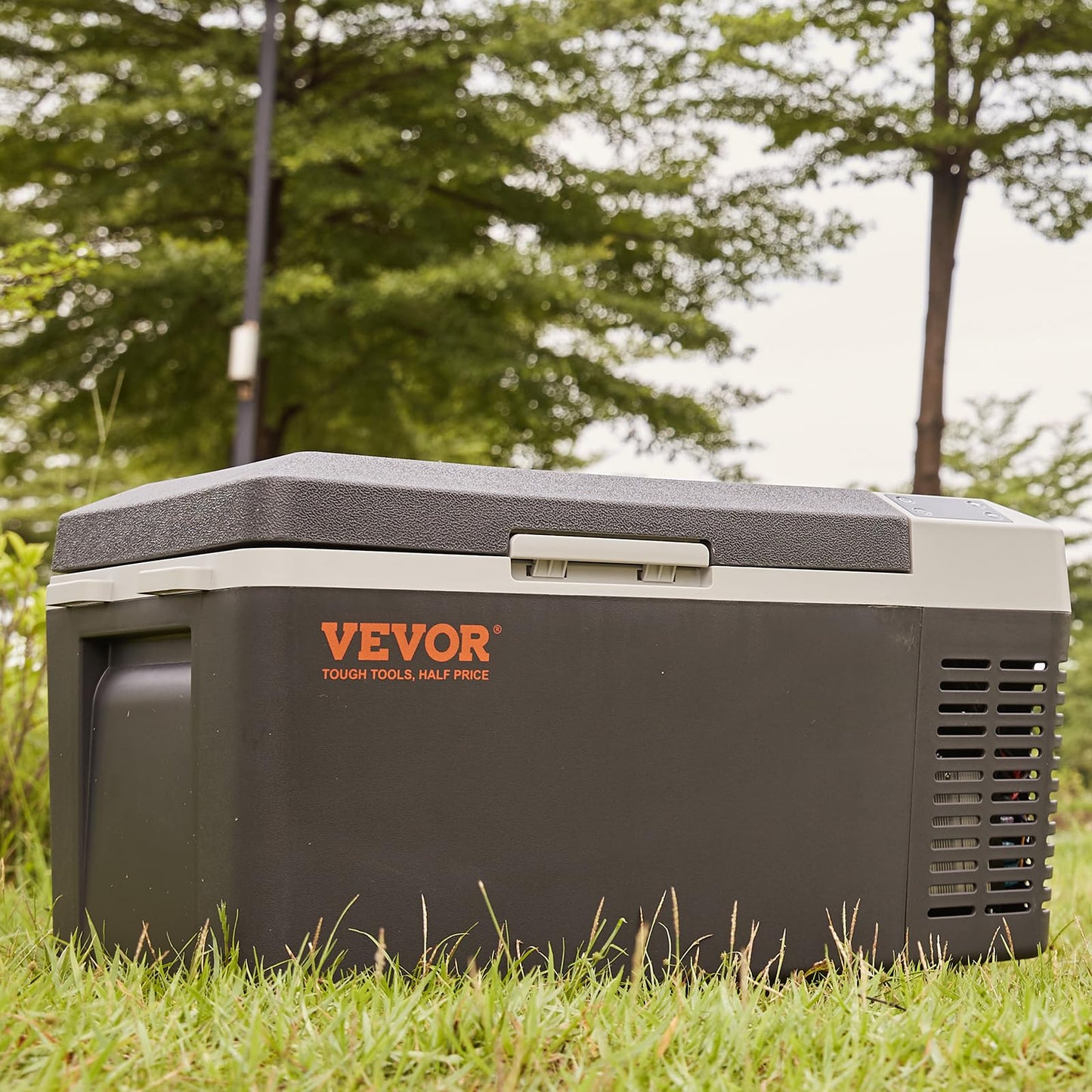 VEVOR 20 L Kühlbox 12/24 V Tragbarer Kühlschrank, Elektrische Gefrierbox Klein Gefrierschrank -20~10 ℃, Elektrische Kompressor Kühlbox 580 x 330 x 310 mm für Auto, Camping, Lkw, Boot usw.
