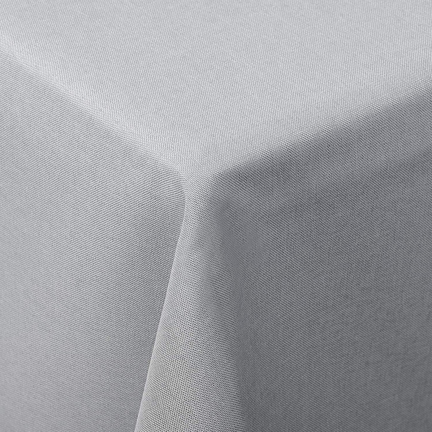 WOLTU Tischdecke 130x220cm Tischtuch Leinendecke Leinenoptik Lotuseffekt Hellgrau abwaschbar schmutzabweisend pflegeleicht Farbe & Größe wählbar Eckig