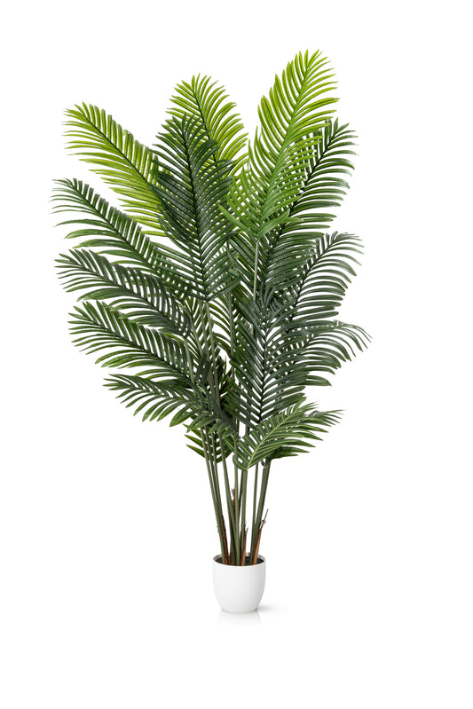 PASCH® Areca Kunstpalme groß (180 cm) - Naturgetreu & Langlebig | Realistische Kunstpflanzen groß | Künstliche Pflanzen groß | Palme künstlich | Künstliche Palme für EIN natürliches Ambiente