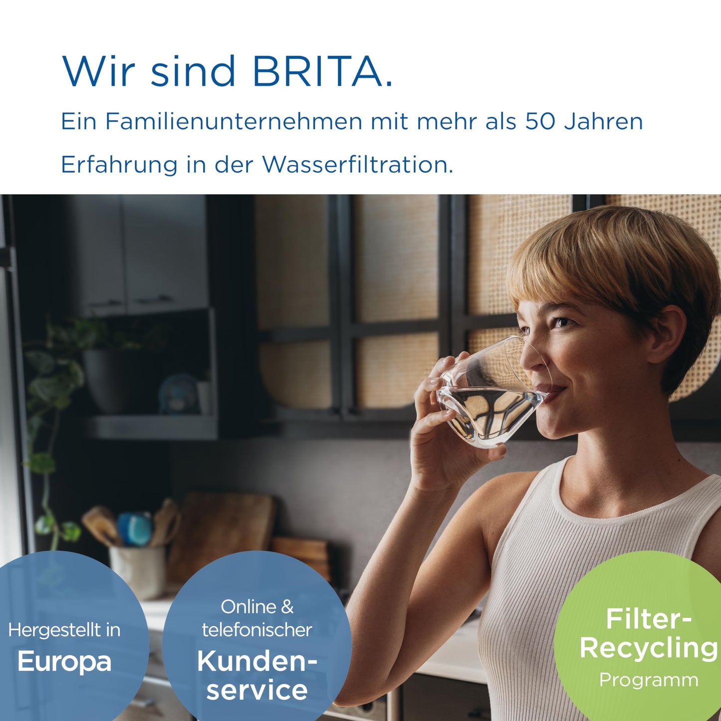 BRITA Wasserfilter Kanne Marella blau (2,4l) inkl. 3x MAXTRA PRO All-in-1 Wasserfilterkartusche – Filter zur Reduzierung von Kalk, Chlor, Blei, Kupfer & geschmacksstörenden Stoffen im Wasser