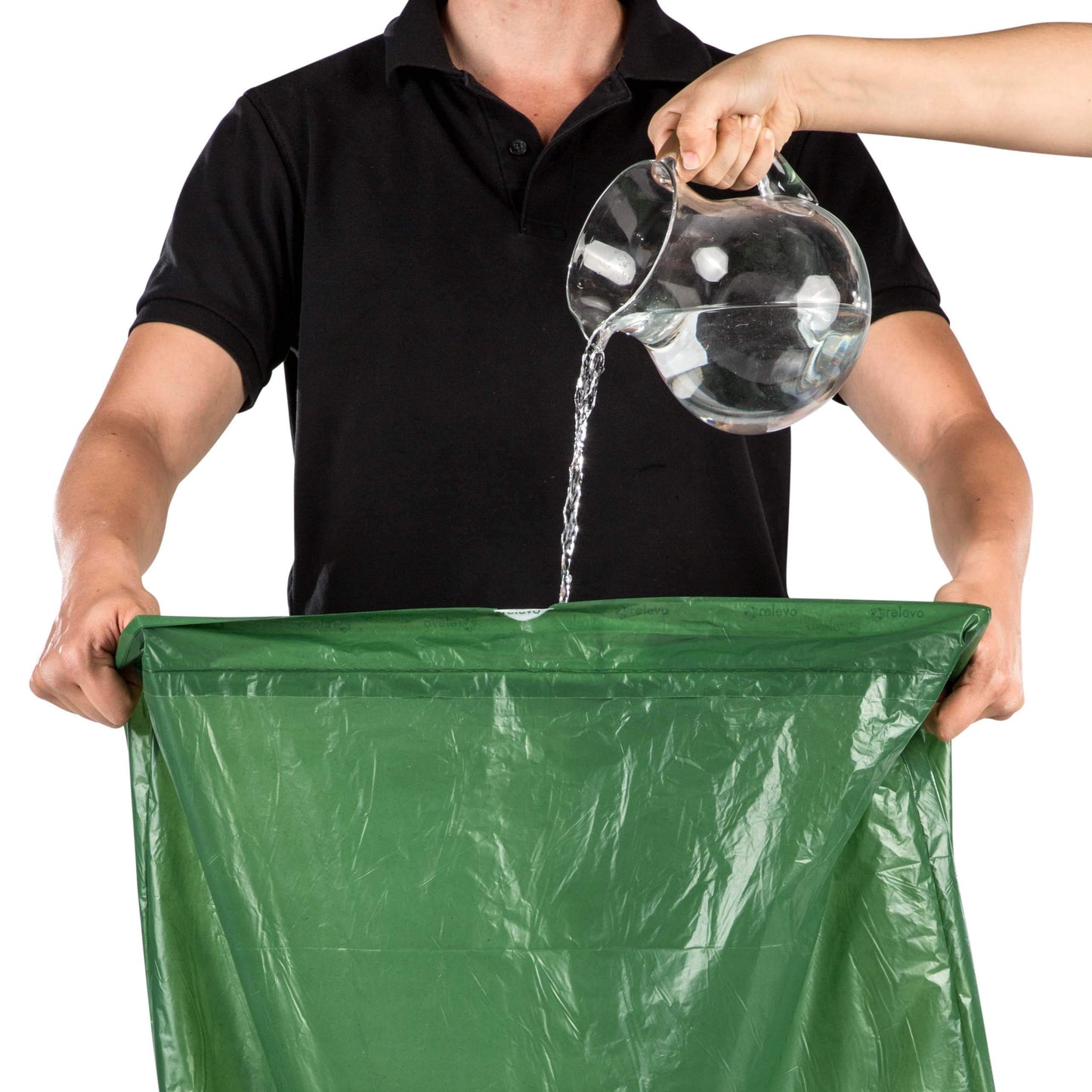 Relevo 60 Stück Mülltüten 50 L - 100% Recycelt Müllsäcke - Müllbeutel