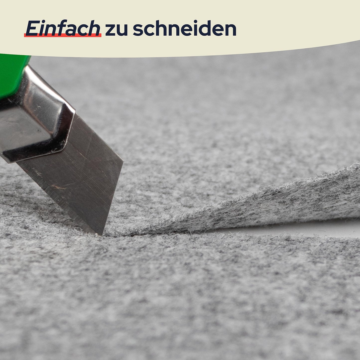 Primaflor Rips-Nadelfilz als Meterware - GLADIATOR, Grau, 2,00m x 7,00m, Schwer Entflammbarer, Gerippter Bodenbelag. Robuster Teppich-Boden