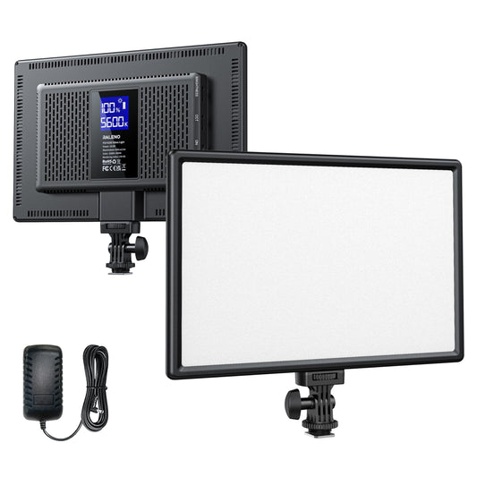 RALENO LED Videoleuchte, 19.5W Videolicht Eingebaute 2 * 4000mAh Akku CRI95+ 3200K-5600K Einstellbare Videokonferenz Licht, für YouTube TikTok Zoom Studio Fotografie Videoaufnahme Produktbilder Shoot