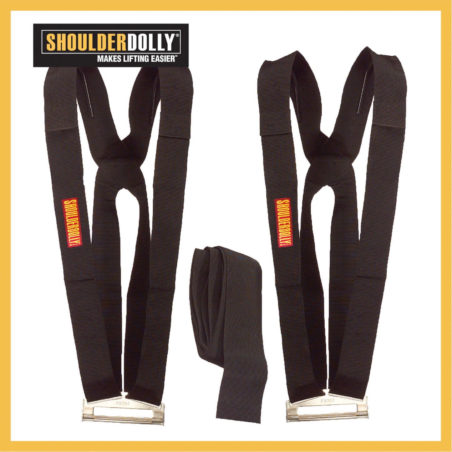 SHOULDER DOLLY 2 Personen Tragegurt, Transportgurt, Hebegurt zum Ergonomischen und Eifachen Heben Von Gegenstände bis zu 370 kg und 3,65 m Länge Möbel, Haushaltsgeräte und vieles meh LD1000