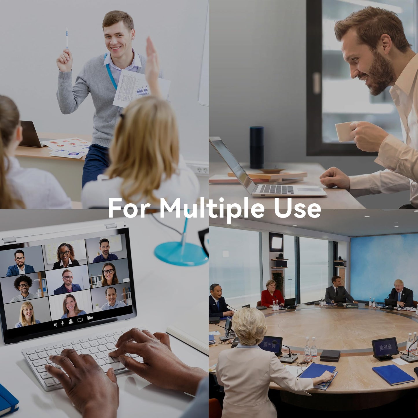 Tenveo PTZ Kamera HDMI/USB3.0 Konferenzkamera 3X optischer Zoom Konferenzraumkamera 1080p 60fps 114° Weitwinkel für Konferenzräume zusammen mit Skype Zoom Equipment (VHD3UPro)