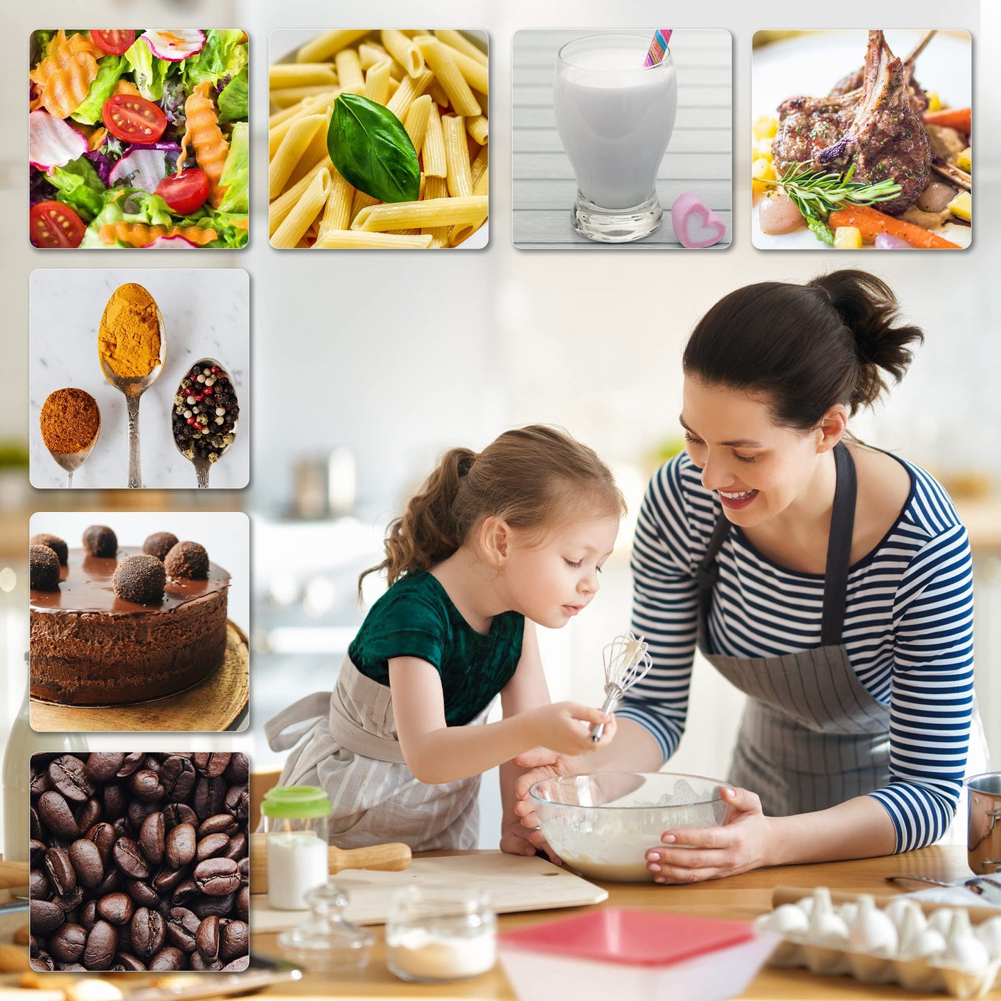 Duronic KS100 RD Küchenwaage | 5 kg Digitalwaage mit 1,2 L abnehmbarer Schüssel | 1 g grammgenau Präzision-Feinwaage | Haushaltswaage mit Tara-Funktion | Digitale Waage mit Hold-Funktion | Zum Kochen