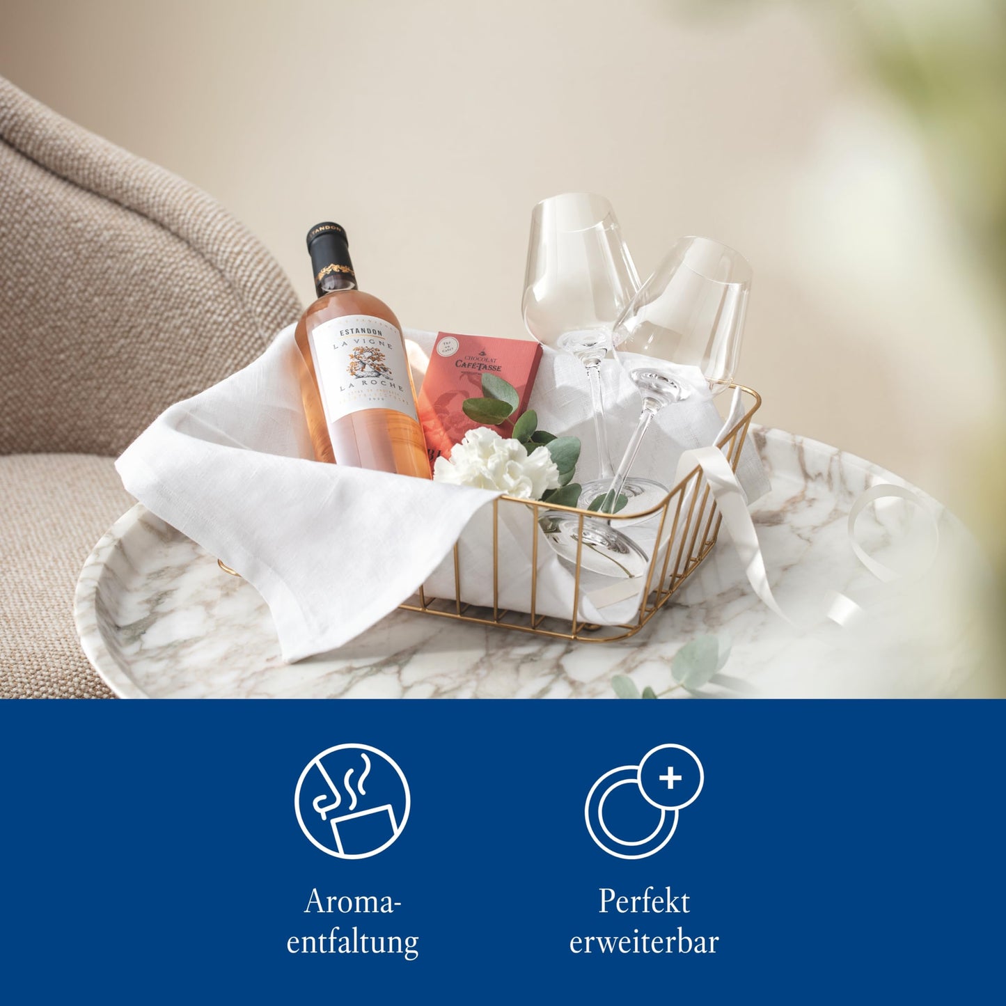Villeroy & Boch – La Divina Weißweinkelch 4Er Set, Spülmaschinenfest, Weißweingläser, Weingläser Set, Gläser Wein, Gläser Weißwein, Weinglas Set, Außergewöhnliche Gläser, Kristallglas