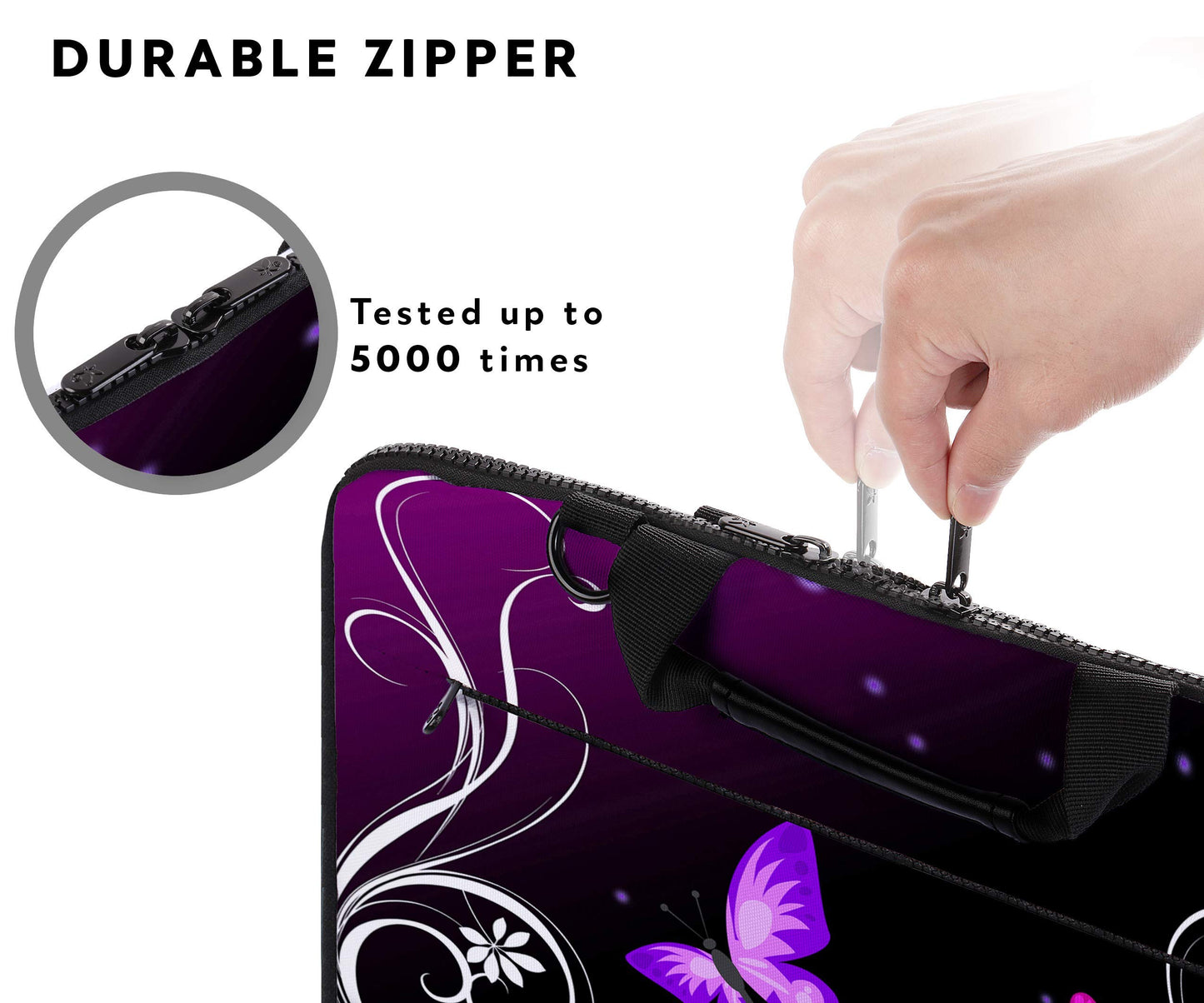 Sidorenko Laptoptasche 15-15.6 Zoll - Notebook-Tasche mit Außentasche für Zubehör - Laptop Hülle für Damen, Herren und Kinder - Laptop Tasche Schmutz- und Wasserabweisend - Laptop Bag