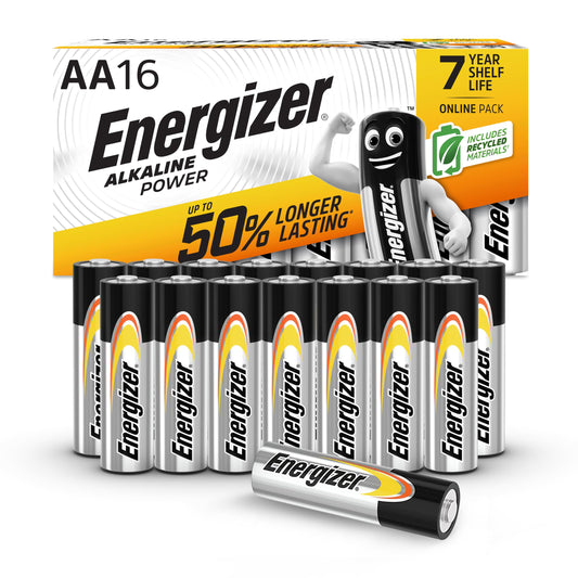 Energizer Batterien AA, Alkaline Power Batterie, 16 Stück