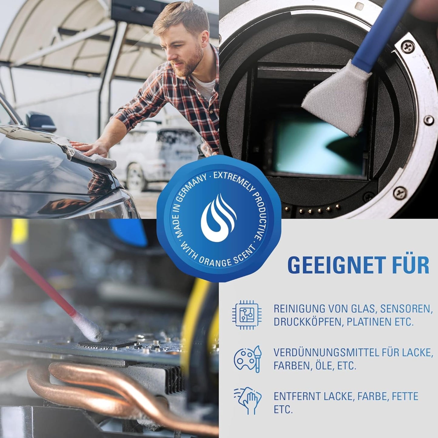 Maxxi Clean | Reines Isopropanol (99,9%) Reinigungsalkohol | 1x 750 ml Fettlöser & Lösungsmittel | rückstandsfrei anwendbar zur Reinigung von elekt. Bauteilen, Schallplatten, Druckköpfen und mehr