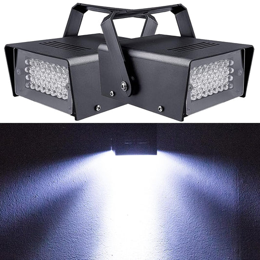 2Packung 32Led Stroboskop Disco Licht, Stroboskop Blitzer Disco Blitzlicht für Party, Stroboskope Disco Blitzer Mini Led Atomic Strobo Licht Strobolichter Blinklicht Discolicht Halloween Lichttechnik