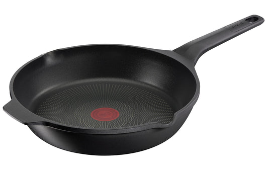Tefal Robusto Aluguss Bratpfanne 28 cm, Pfanne Induktion mit Antihaftversiegelung, Thermo-Signal bei idealer Brattemperatur, einfache Reinigung, spülmaschinenfest, für alle Herdarten geeignet E24906
