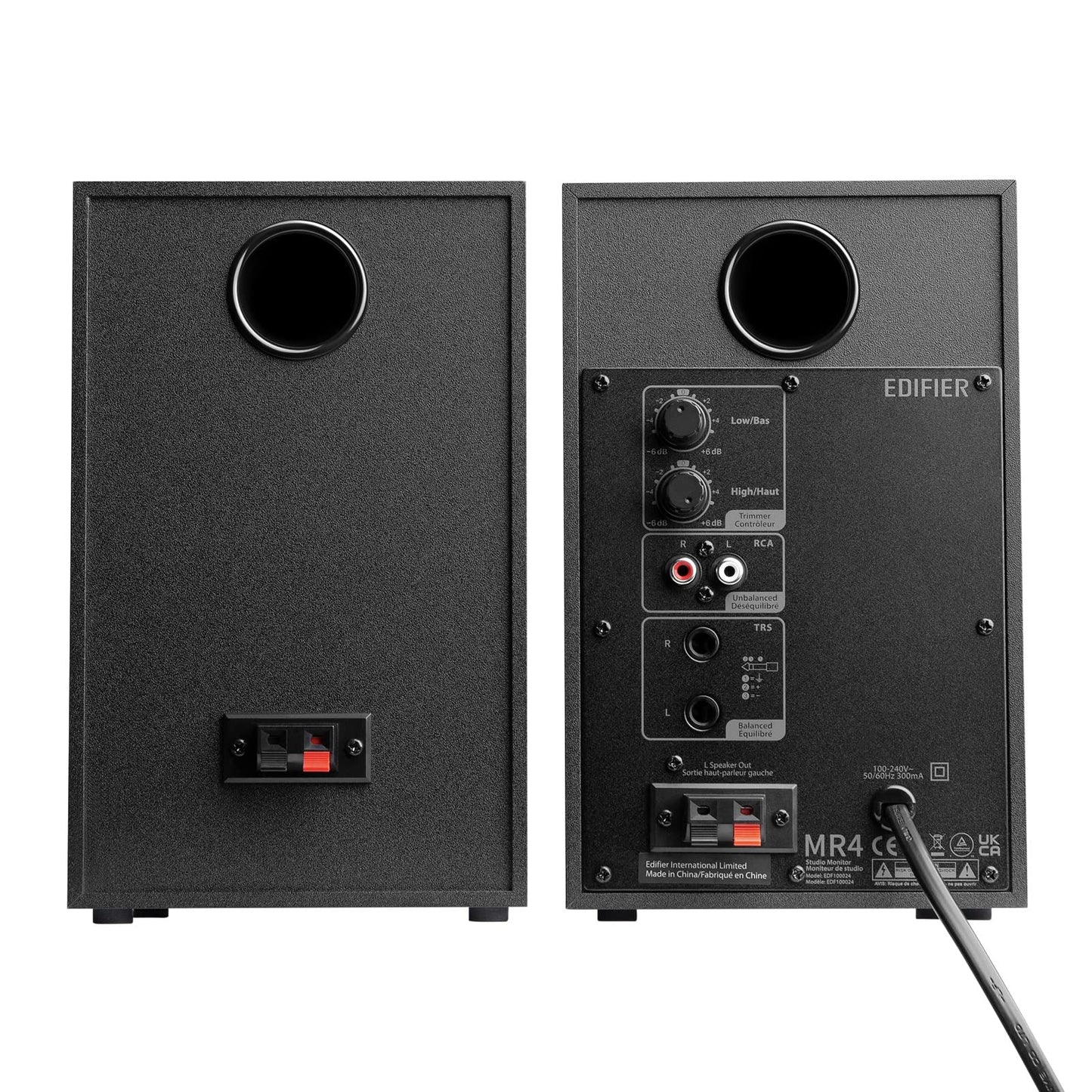 Edifier MR4 kompakte 2.0 Studiomonitore (42 Watt) mit Class-D Verstärker und Zwei wählbaren Klangmodi