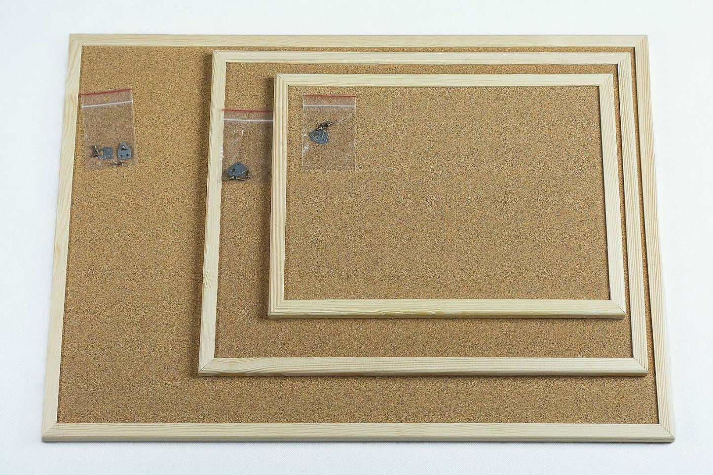 RAWWEST.BIS Pinnwand Kork mit Holzrahmen 60x100 cm - Korktafel Memoboard ideal für Büro Schule und Kinderzimmer, Korkpinnwand mit Rahmen aus Holz, Korkplatte Korkwand - cork board