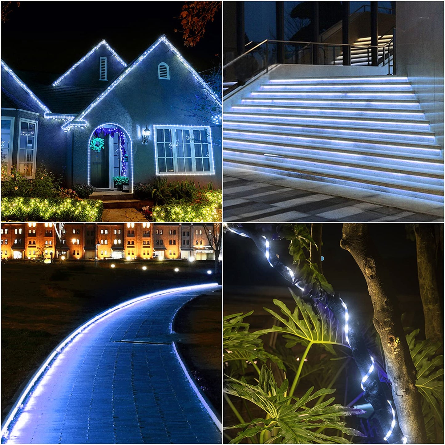 Forever Speed 20M LED Lichterschlauch Außen,720LEDs Wasserfest LED Lichtschlauc Schlauch Außen Innen für Weihnachten,Hochzeit, Dach,Zaun Dekoration Beleuchtung Kaltweiß IP65