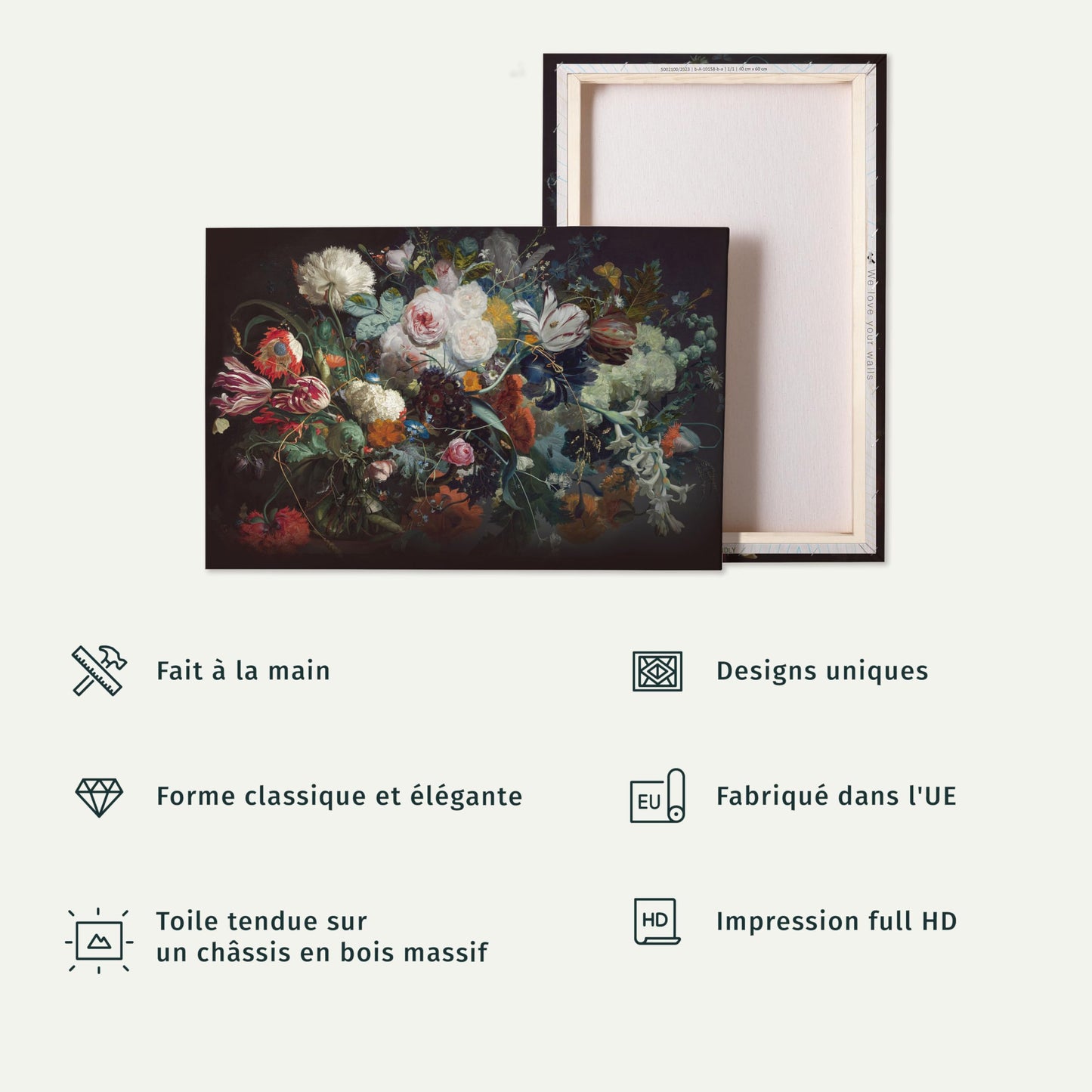 murando - Wandbilder Mona Lisa 60x90 cm 1 tlg - Wand Deko Vlies Leinwand Bilder Groß Wanddeko Wohnzimmer Schlafzimmer KunstdruckeAbstrakt Kunst l-G-10000-b-a