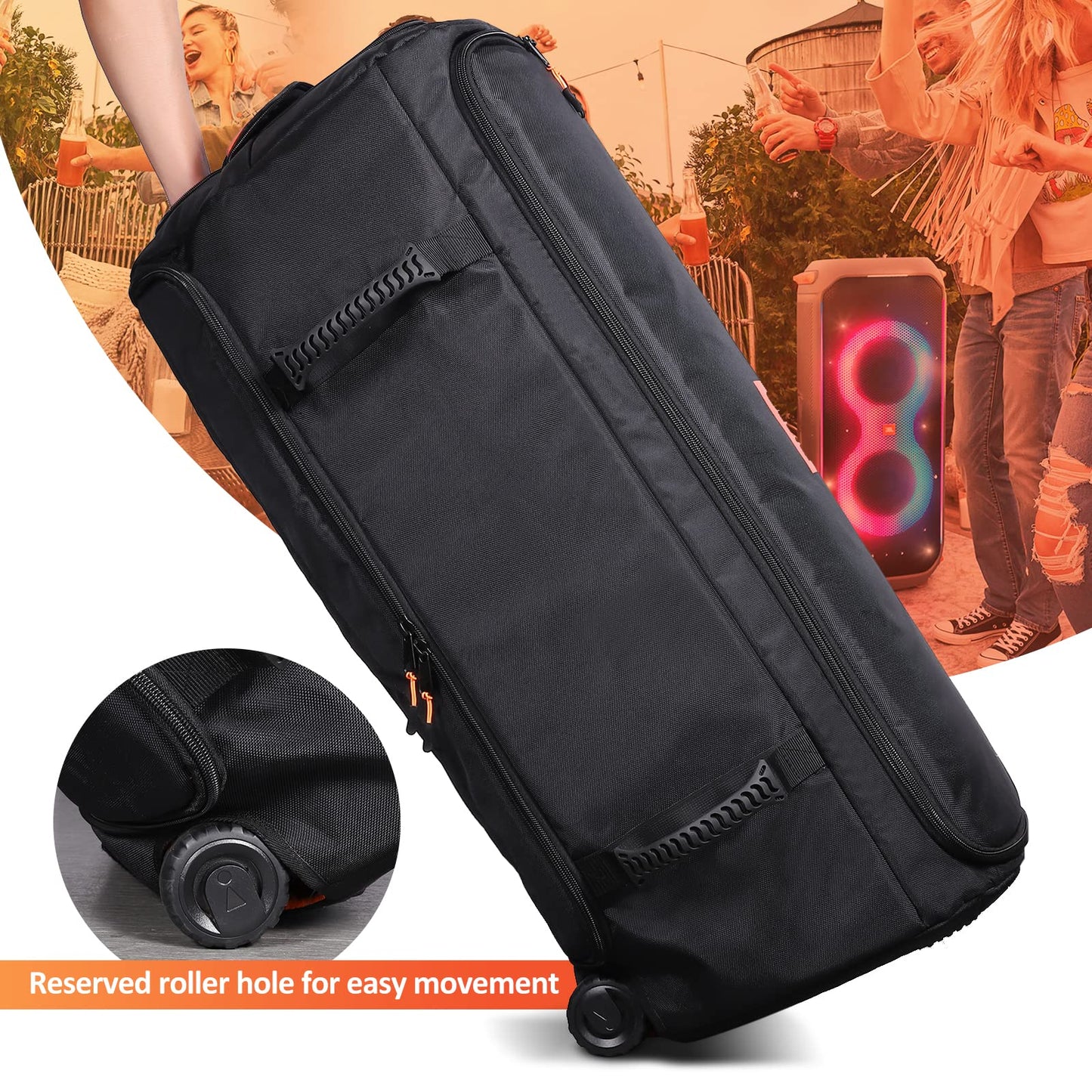 Taschen für JBL Partybox Bluetooth Lautsprecher Tragetasche Case Tragbar Tasche Reise Schutz Taschen für JBL Partybox Serie Bluetooth Party-Lautsprecher (For JBL partybox 710)