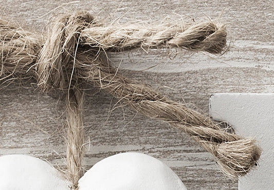 murando Raumteiler Home Holz-Optik Foto Paravent 225x172 cm beidseitig auf Vlies-Leinwand Bedruckt Trennwand Spanische Wand Sichtschutz Raumtrenner Home Office weiß beige m-A-0686-z-c