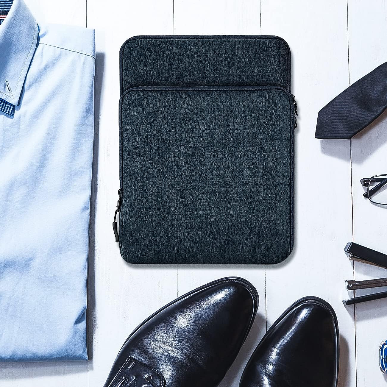 TiMOVO 8-9 Zoll Tablet Tasche für das Neue iPad mini 7 (A17 Pro, 2024), iPad mini 6 (8,3-Zoll, 2021), iPad mini 5/4/3/2/1, Schutztasche mit Mehreren Fächern, Indigo