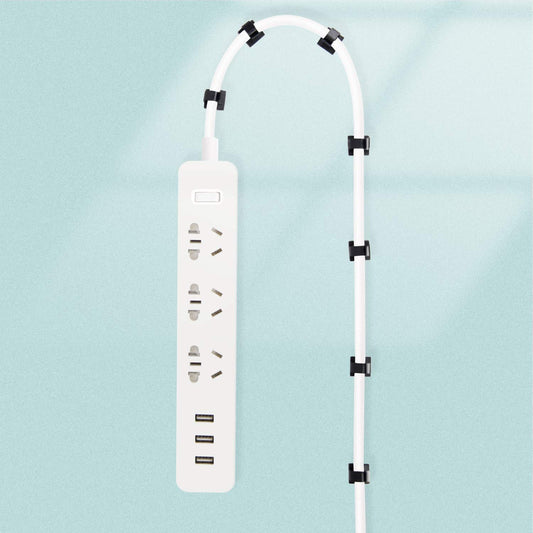 SOULWIT® 50 Stück Stark Selbstklebende Kabel-Management-Clips, Kabel-Organizer für TV, PC, Laptop, Ethernet Kabel, Desktop, Heim, Büro