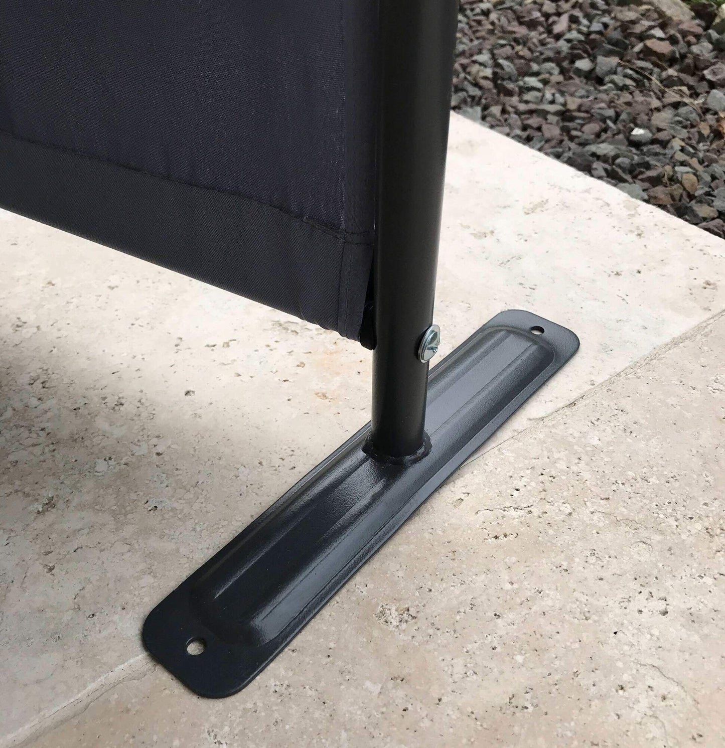 QUICK STAR Paravent 3 Teilig 170 x 165 cm Stoff Raumteiler Trennwand Balkon Sichtschutz Stellwand Faltbar Grau