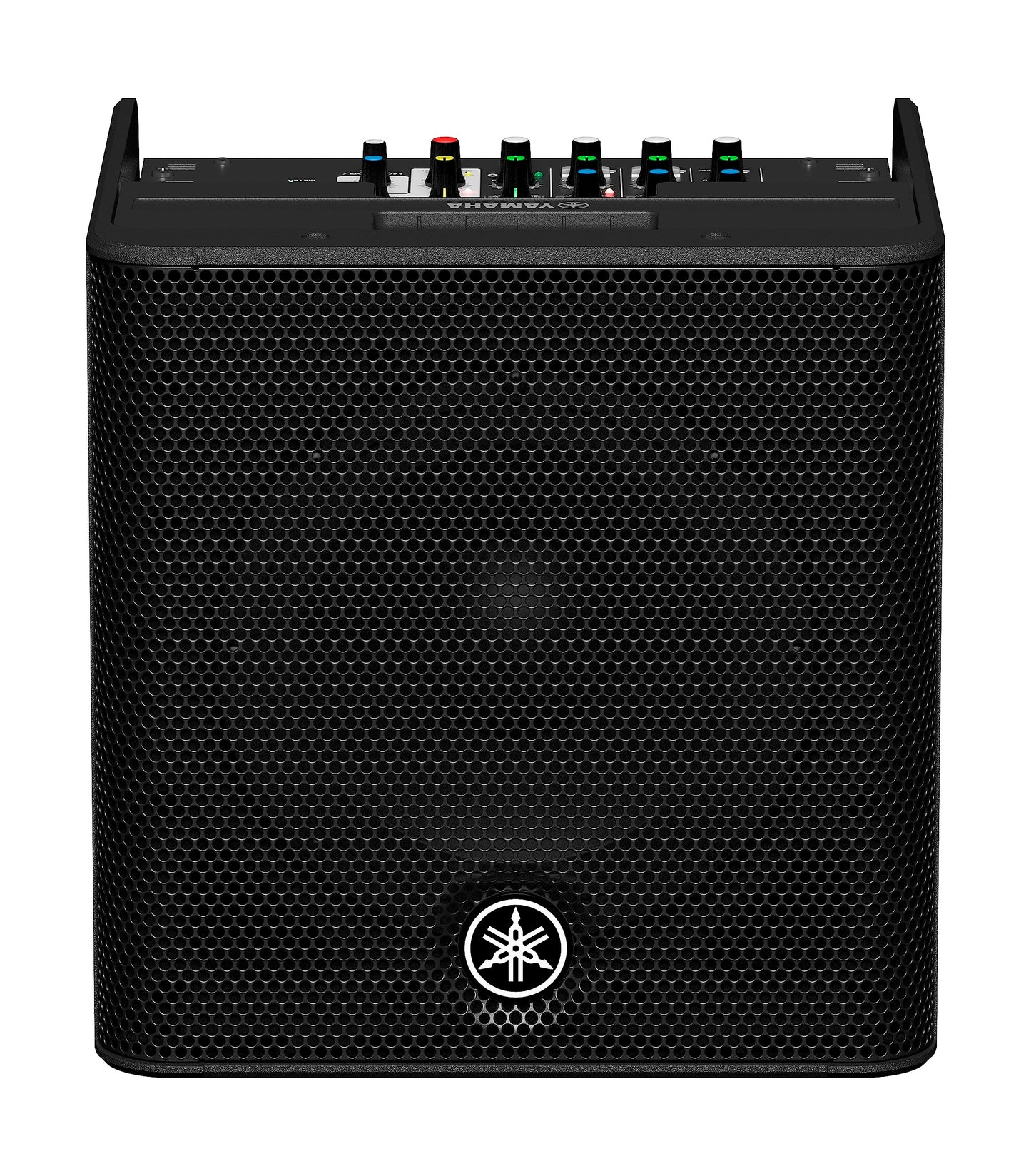 Yamaha STAGEPAS 200 BTR Tragbares PA-System – 180W Class-D Verstärker, 8" Koaxialtreiber, 5-Kanal Digitalmix, Ducker & Feedback-Unterdrückung, Bluetooth-Audio & Fernsteuerung, Inklusive Akku – Schwarz