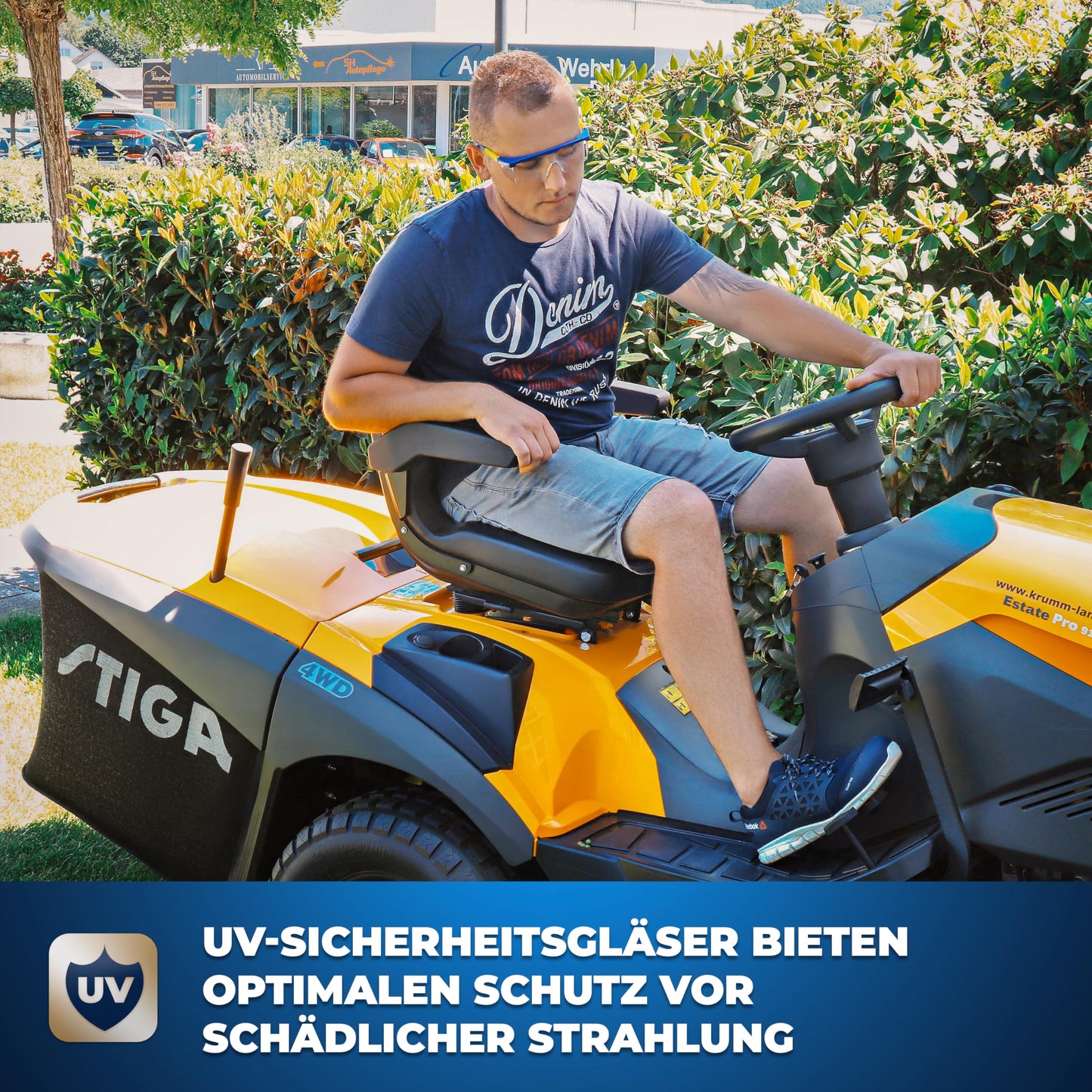 S&R Schutzbrille Set: Schlagfeste Sicherheits- und Arbeitsbrille mit UV-Schutz – Transparente Vollsicht-Überbrille aus Polycarbonat für optimalen Augenschutz