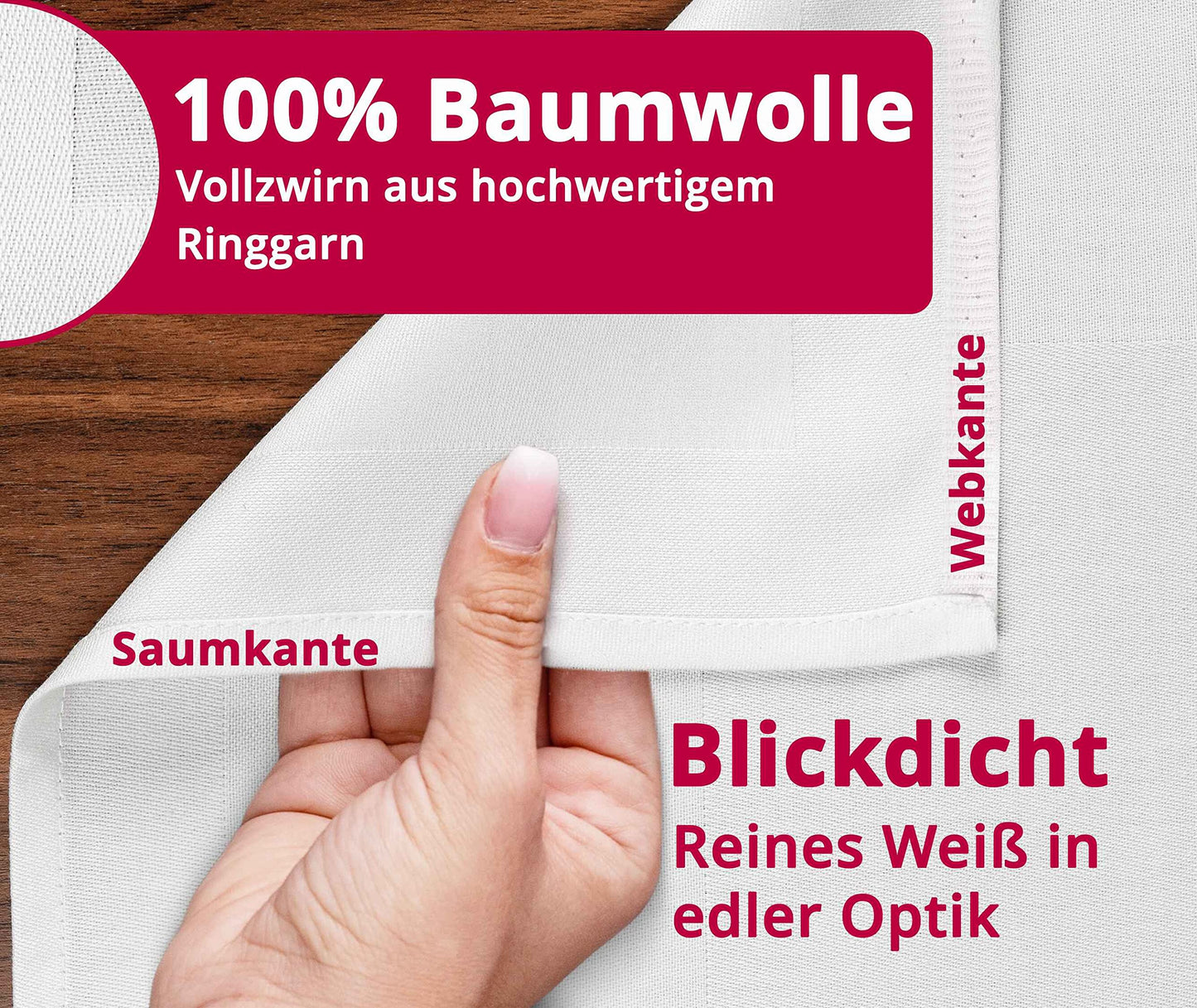 Damast Tischdecke 100% Baumwolle Gastro Edition Rund 180 cm Weiß Größe wählbar