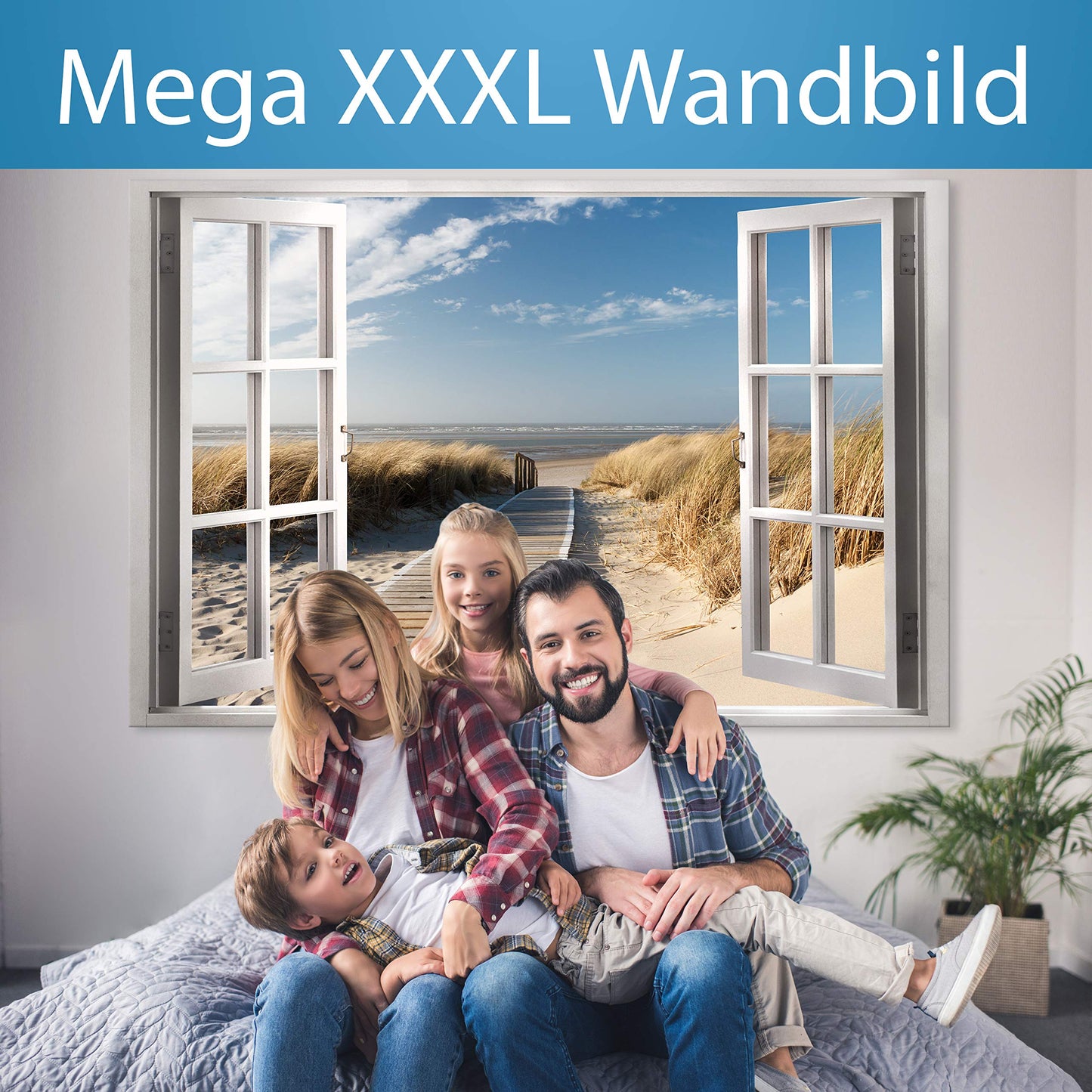 murando Wandbild Mega XXXL MohnblumenEinteiliger XXL-Format Kunstdruck zur Selbstmontage Leinwandbilder moderne Bilder DIY Wanddekoration Wohnung Deko Blumen Natur grau rot
