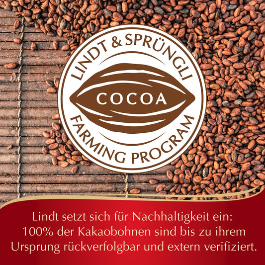 Lindt Schokolade von Herzen 30 g  6 Pralinés in den Sorten Marc de Champagne, Coeur à l'Orange, Vollmilch mit Krokant, Orange Marzipan in schöner Herzdose Pralinengeschenk