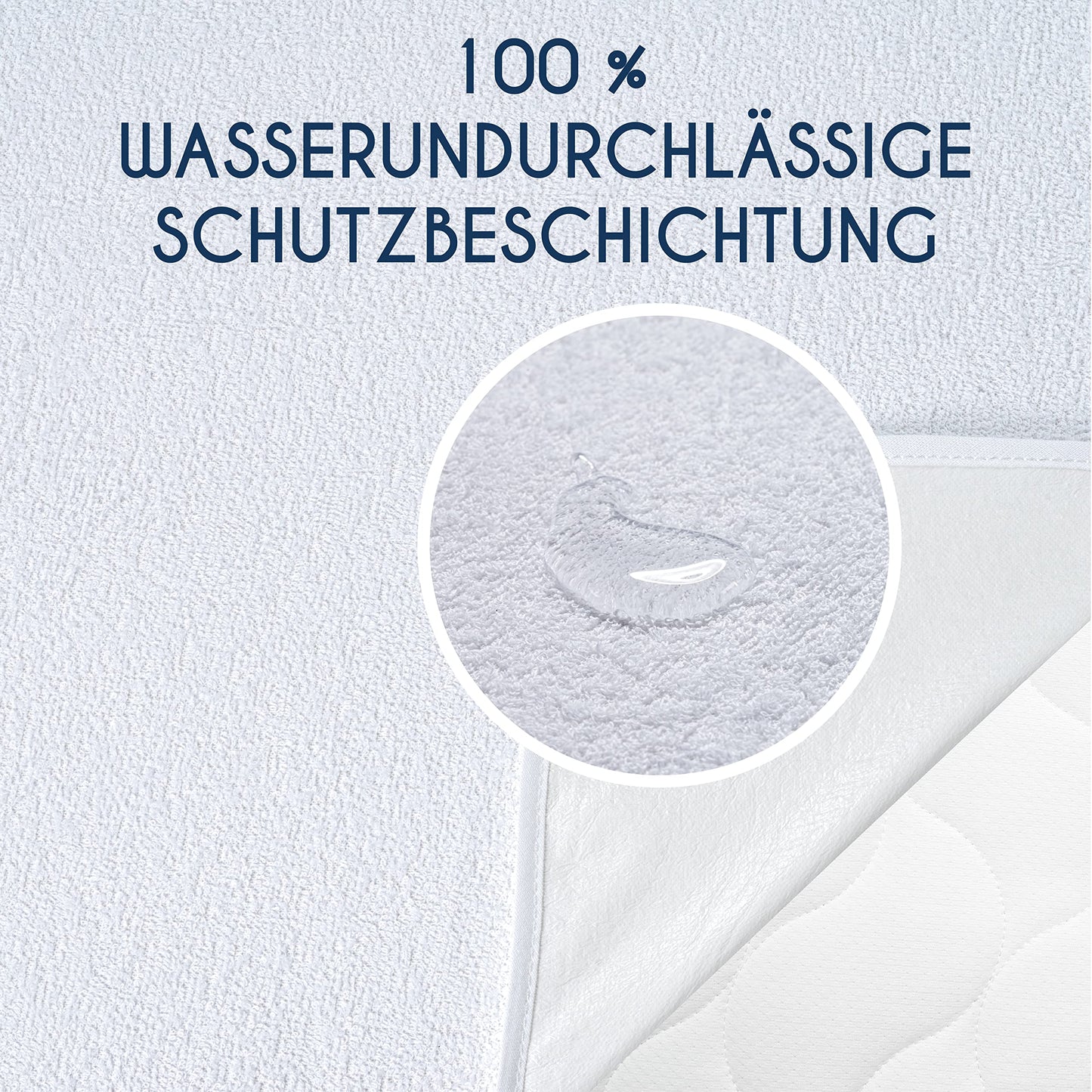 Dreamzie Matratzenschoner 140x200cm Wasserdicht Made in EU und Oeko-TEX Zertifiziert Atmungsaktive Matratzenauflage