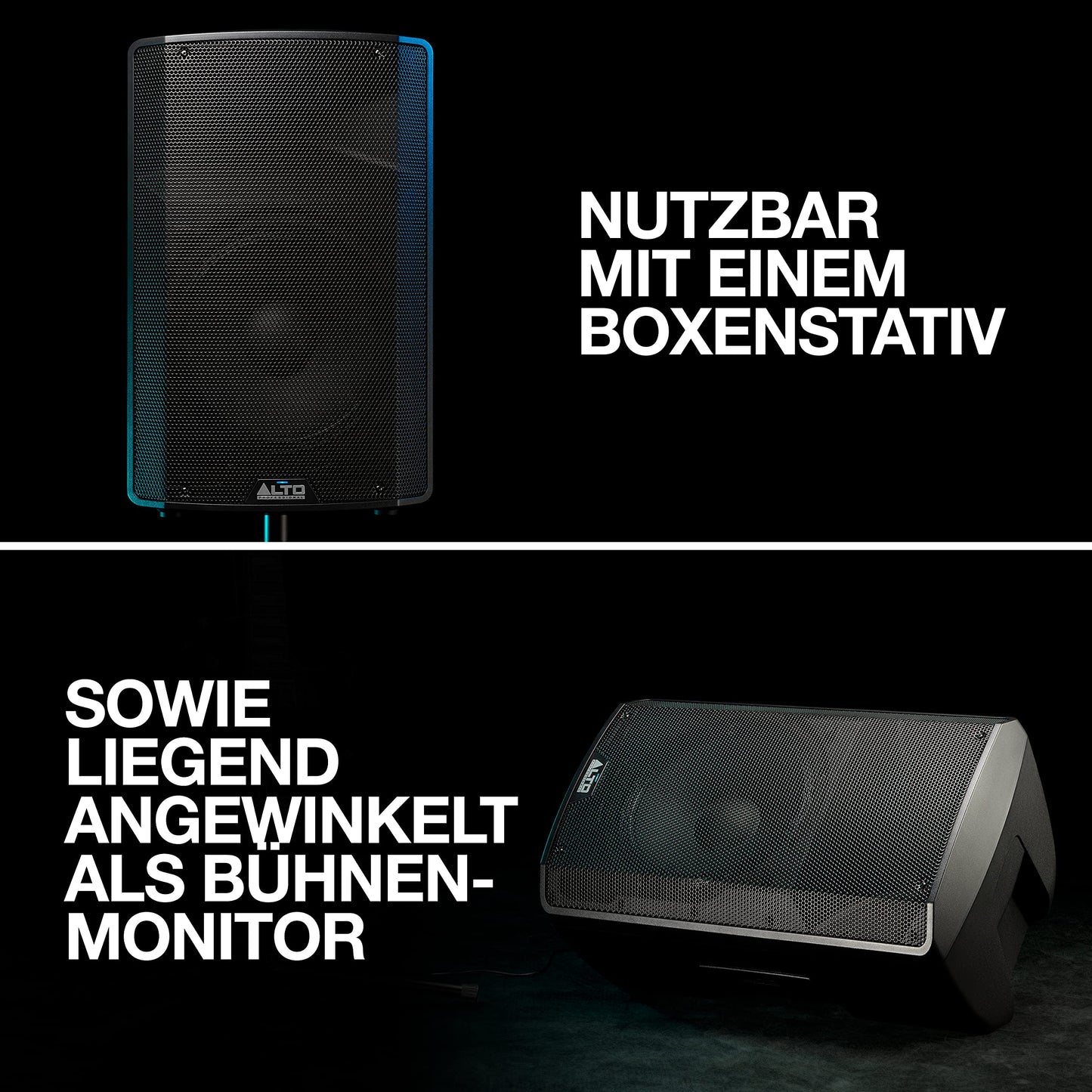 Alto Professional TX312 – 700 Watt 12-Zoll 2-Wege aktiver PA-Lautsprecher mit Signal-Limiting und schaltbarem Mikrofon/Line-Preamp und XLR In/Out